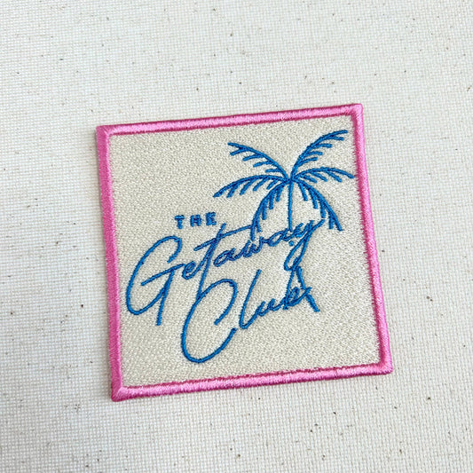 Getaway Club Embroidered Iron On Patch 