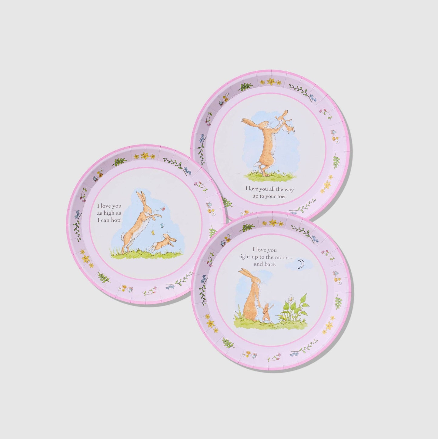 Guess How Much I Love You Pink Small Plates (10 Per Pack)