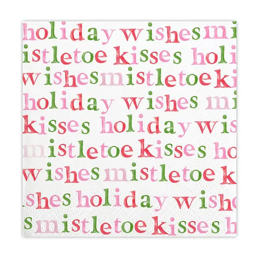 Holiday Mistletoe Napkins