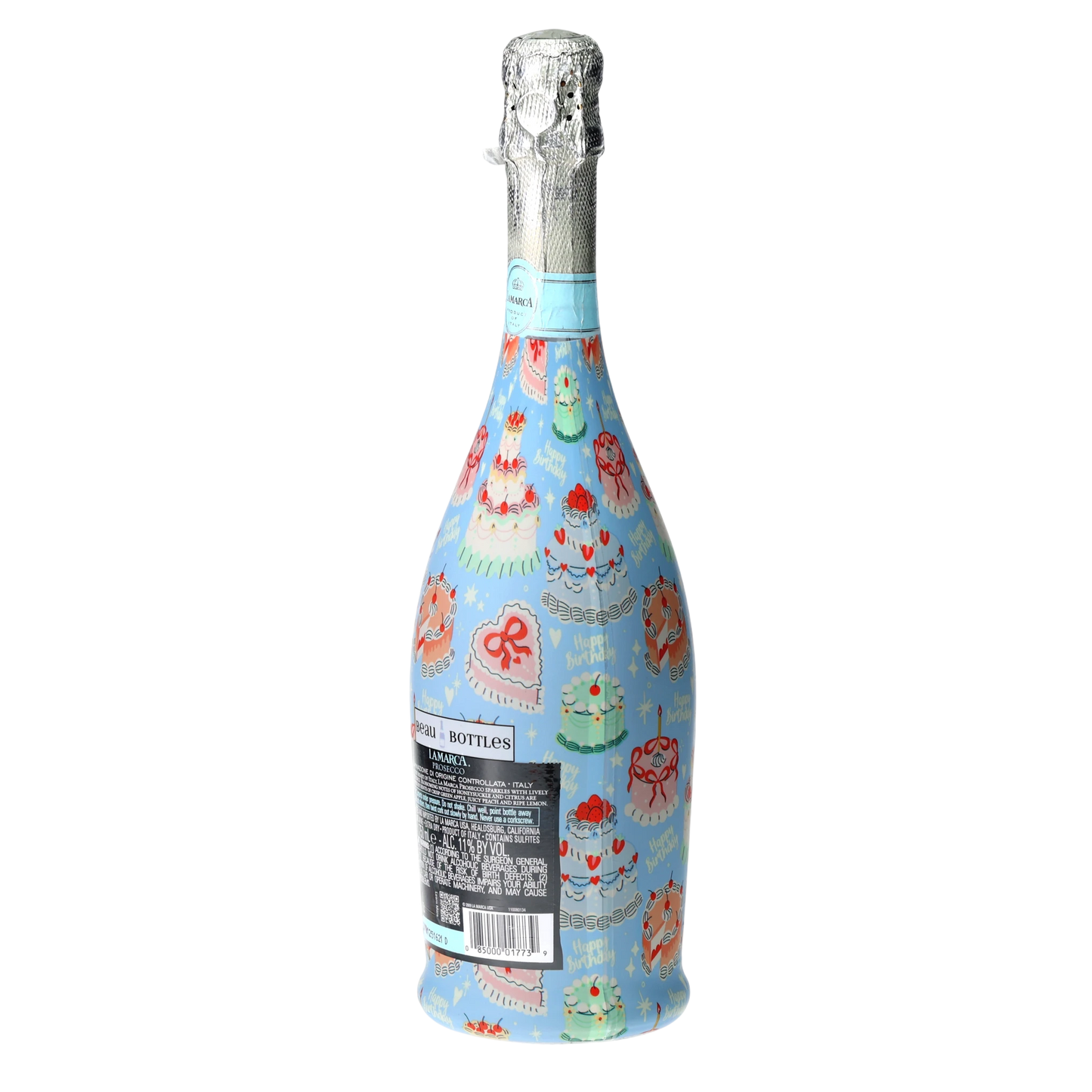Birthday Patisserie Prosecco Bottle Wrap