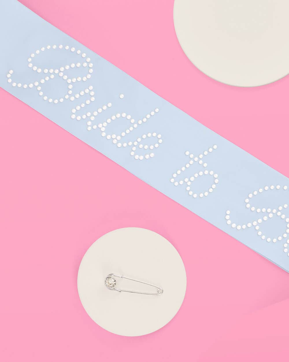 Pearl Bride To Be Sash | Blue Bachelorette Bridal Shower