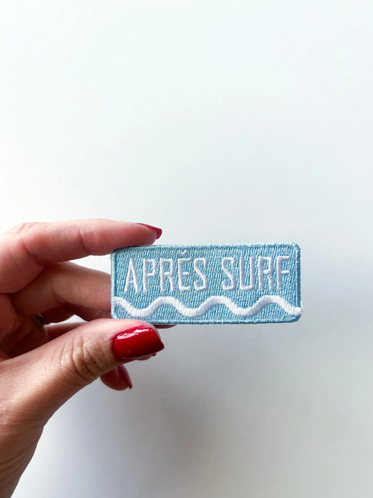 Apres Surf Embroidered Iron On Patch