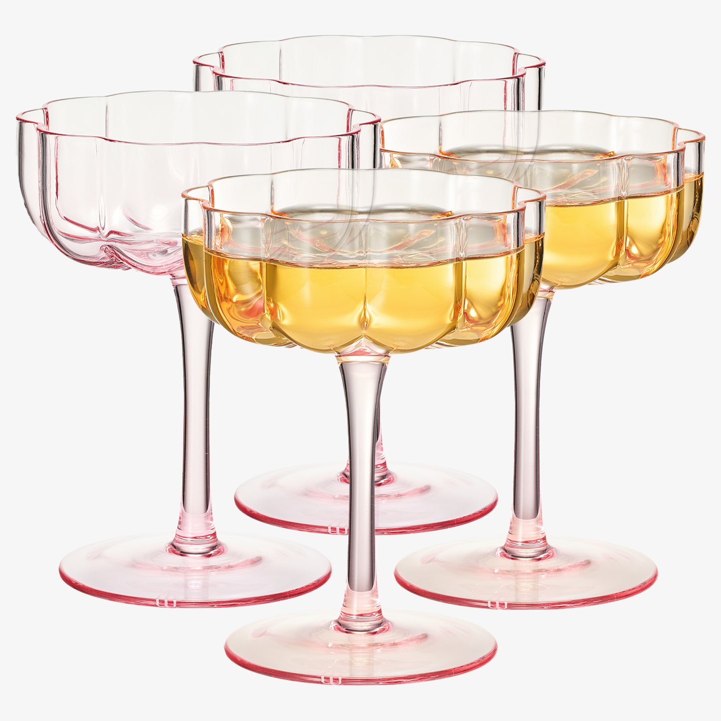 Elegant Flower  Champagne & Cocktail Coupes