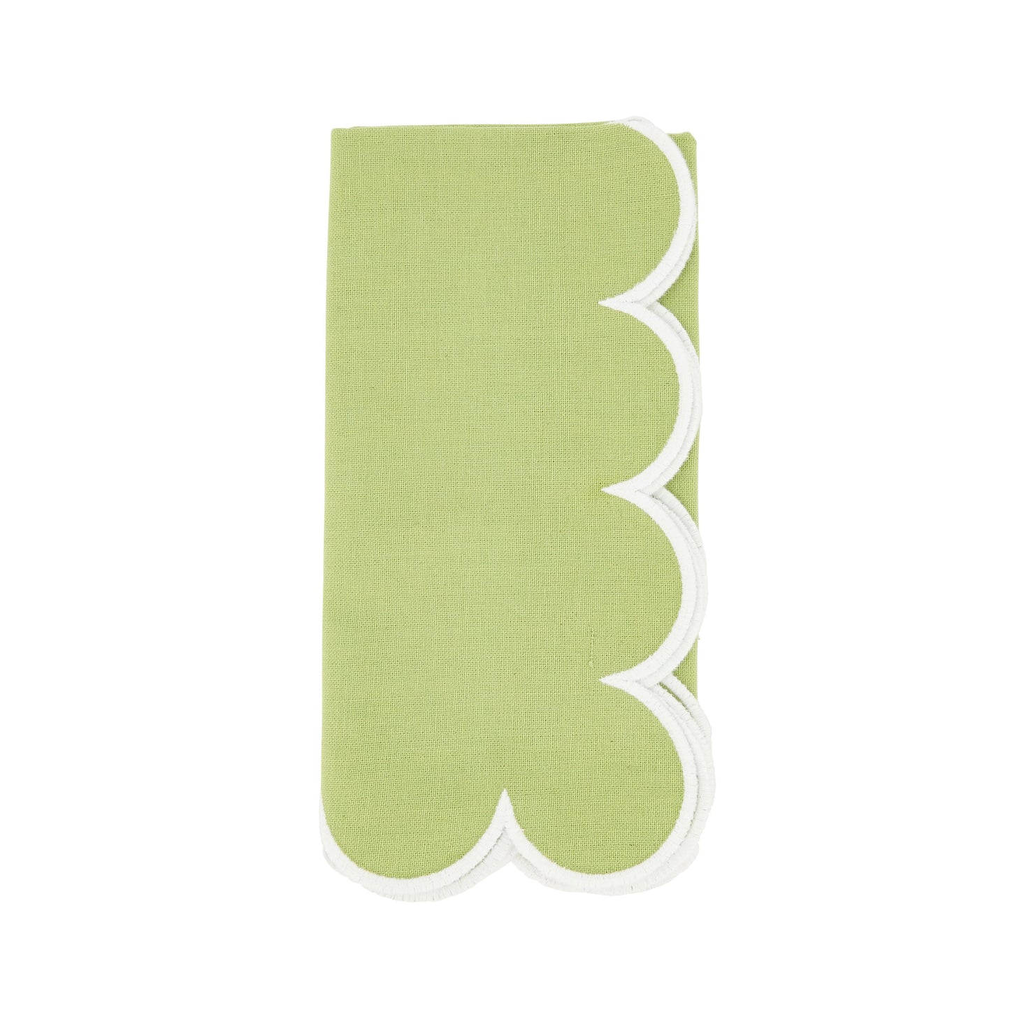 Scalloped Hem Napkin: Periwinkle Blue / 20"