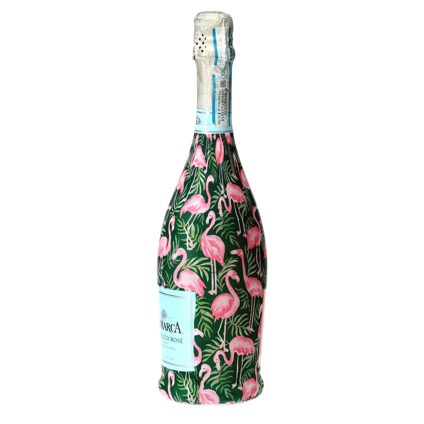 Palm Flamingo Club Prosecco Bottle Wrap