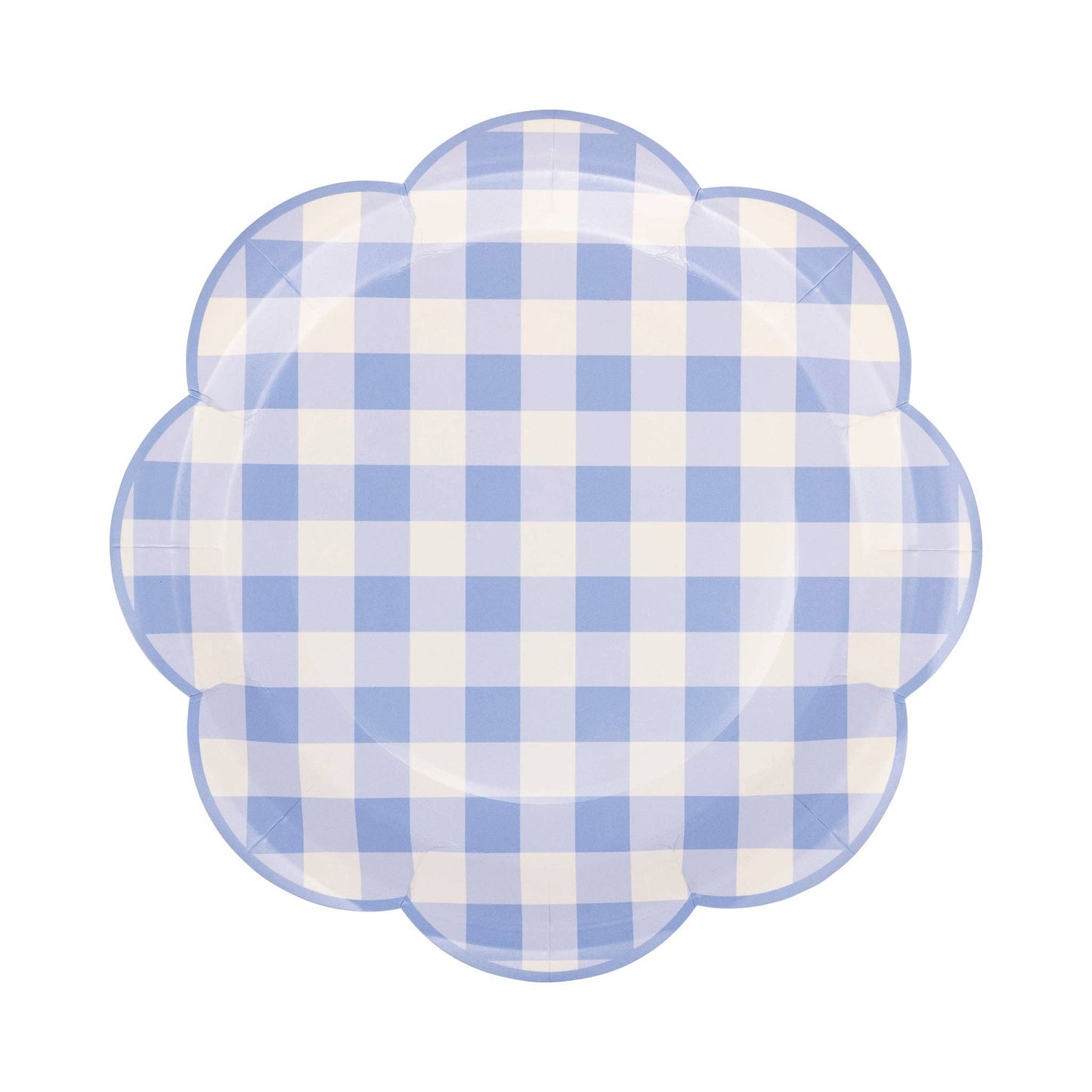 PLPL886 - Blue Gingham Paper Plate