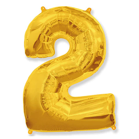 42 Inch Gold 2 Foil Balloon