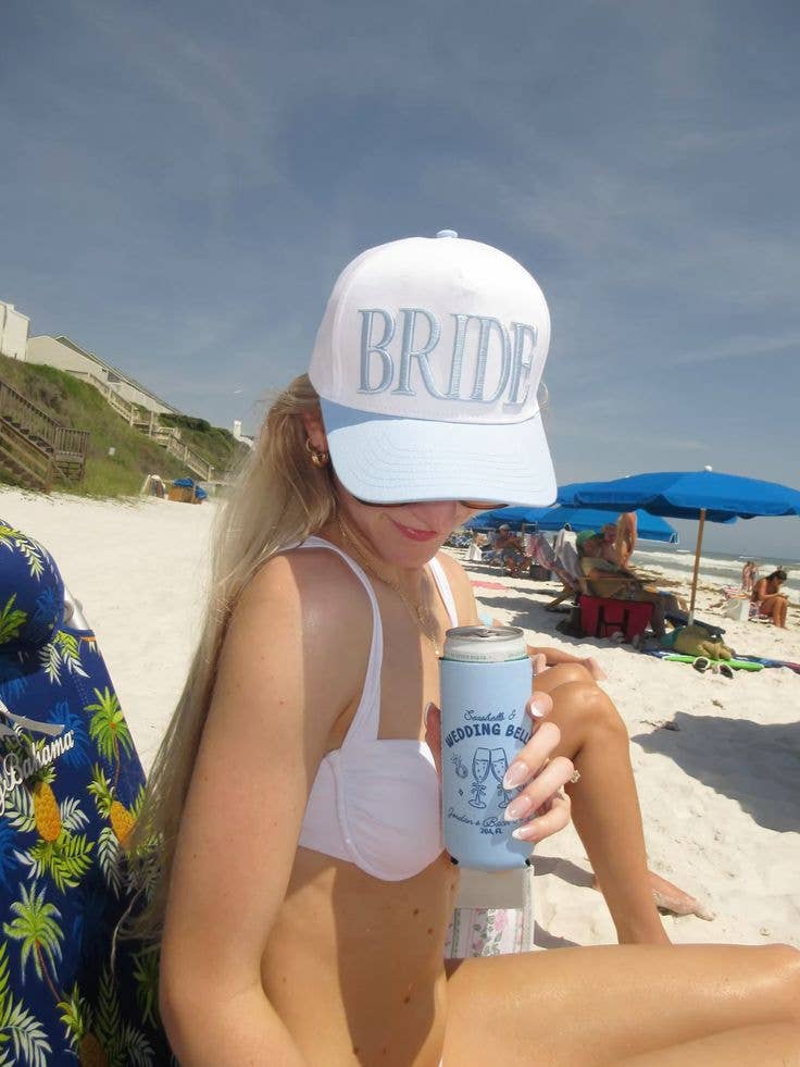 Blue Bride Trucker Hat | Bach, Bridal Shower, Something Blue