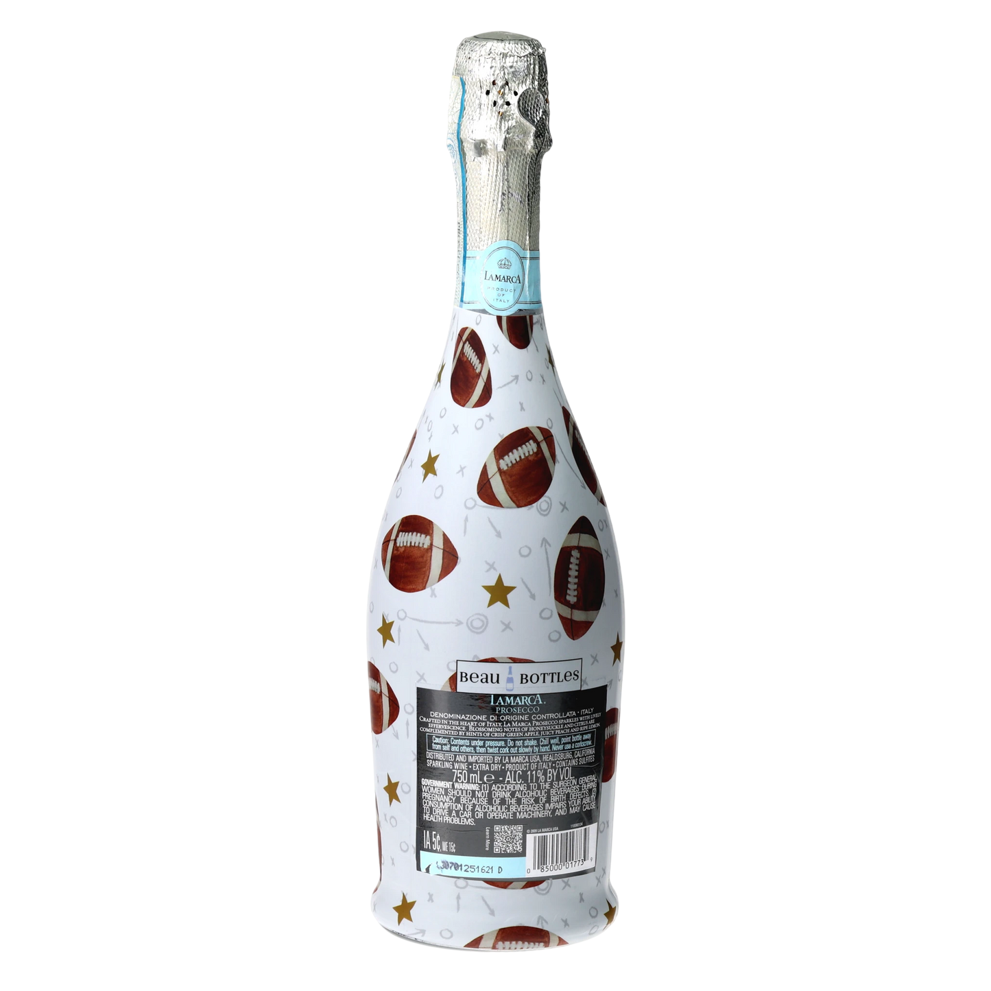Football Prosecco Bottle Wrap