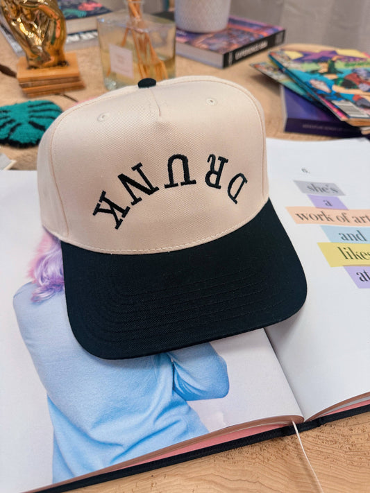 Drinking  Embroidered Structured Hat