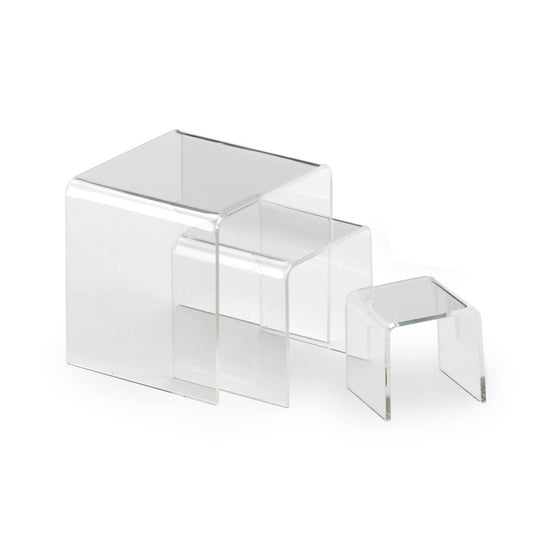 Clear Acrylic Risers: 4" 5" 6" Set