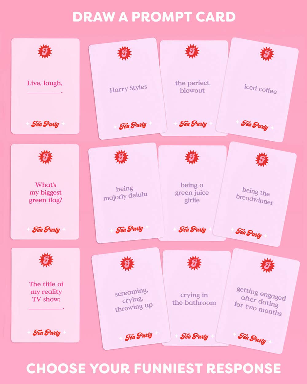 What’s the Tea? Card Game | Bachelorette Party, Girls Night