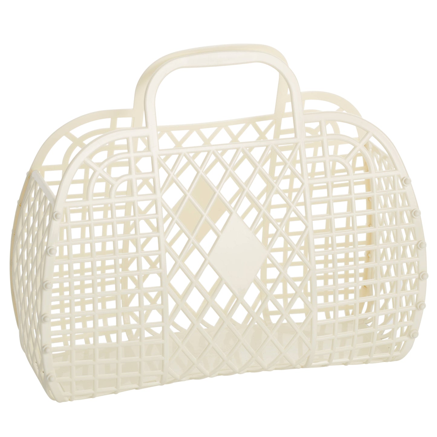 Retro Basket Jelly Bag - Large: Bubblegum Pink