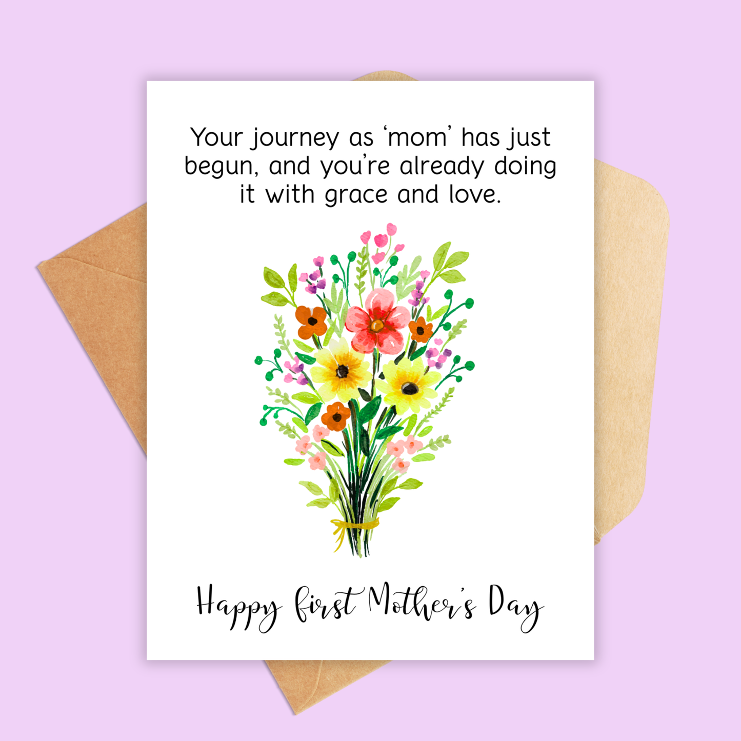 First Mother's Day Journey has Just Begun Card