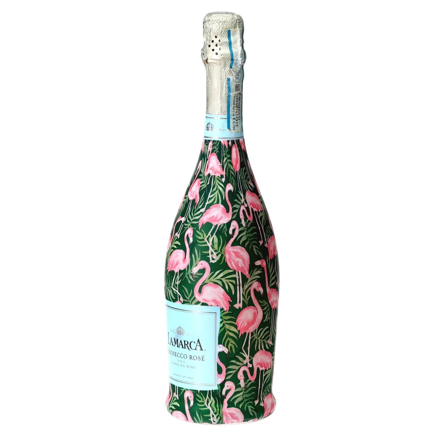Palm Flamingo Club Prosecco Bottle Wrap