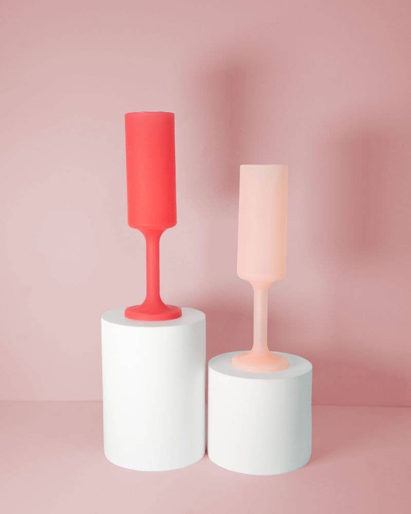 Cherry + Blush | Seff | Silicone Unbreakable Champagne Flute