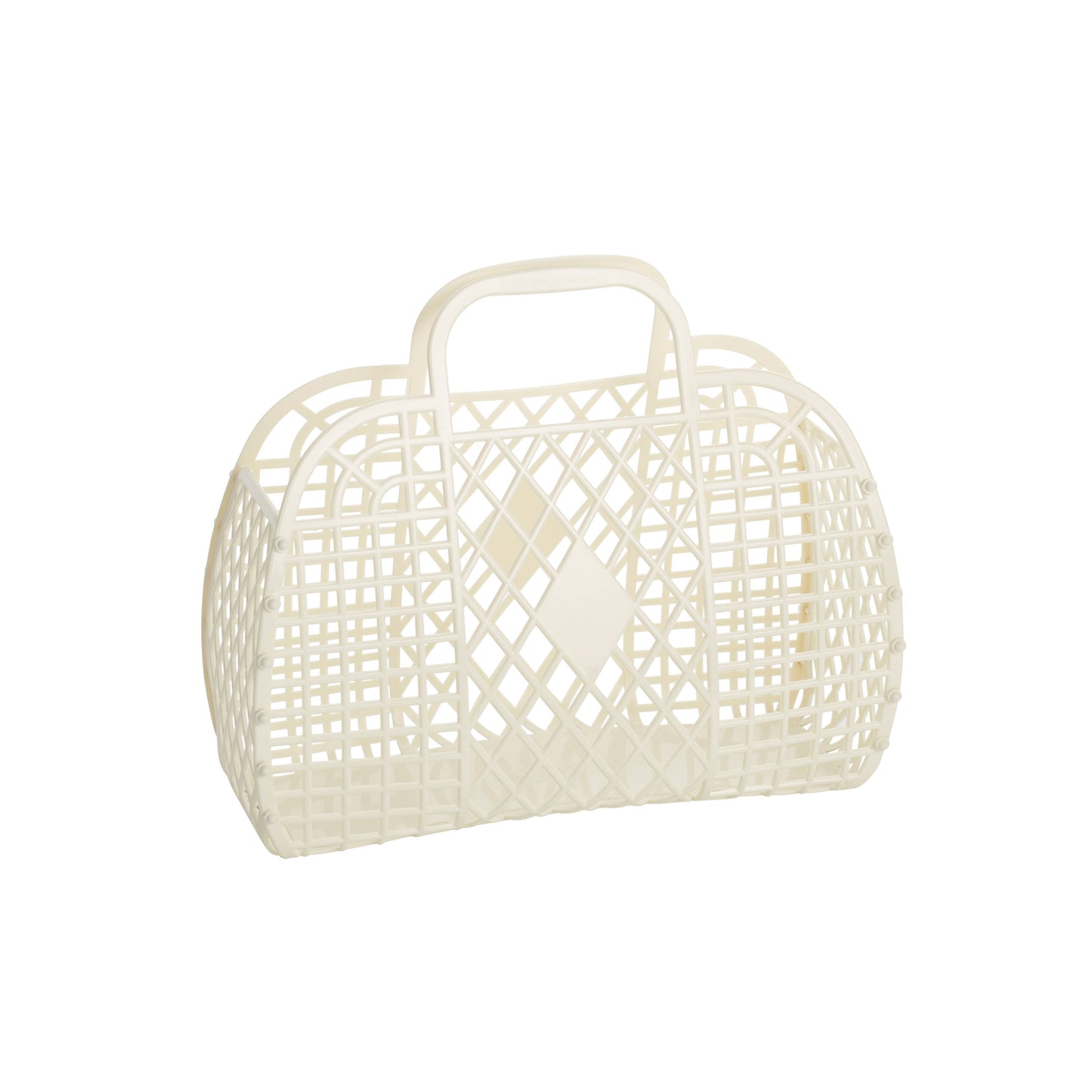 Retro Basket Jelly Bag - Small: Neon Pink