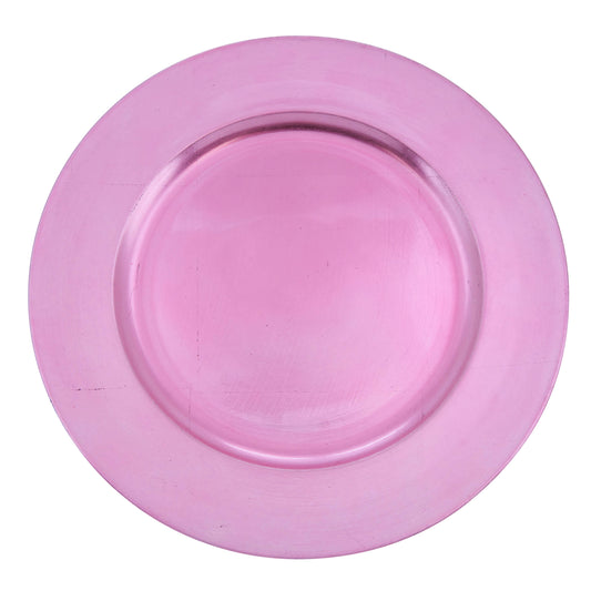 Classic Design Charger Plate: Pink / 13"
