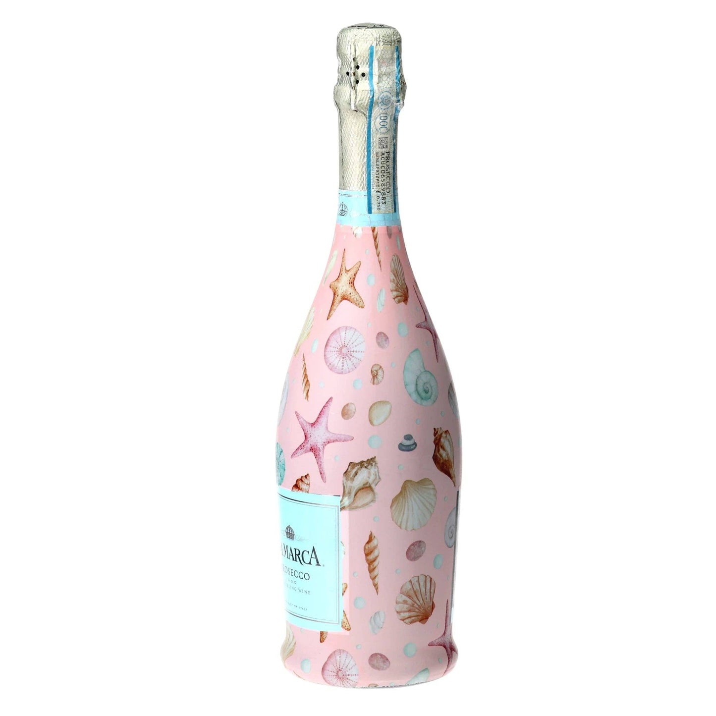 Pink Seashells Prosecco Bottle Wrap