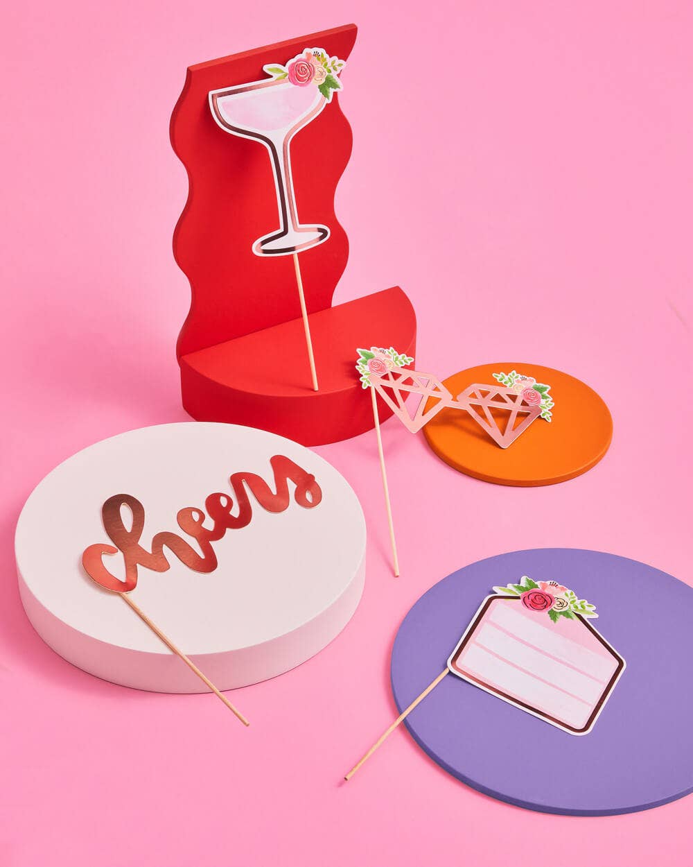 Bridal Shower Photo Booth Prop Set, Bach Party Decor