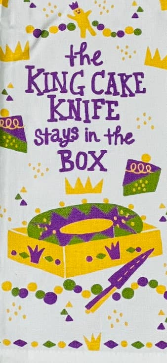 Kitchen Towel - The King Cake Knife
