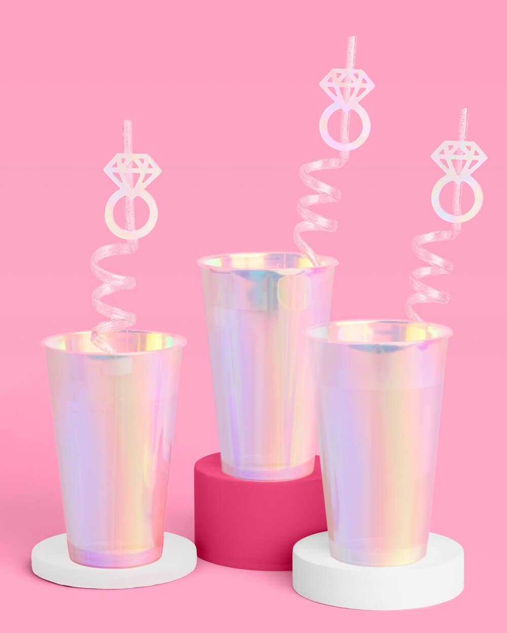 Diamond Ring Swirl Straws | Bridal Glam, Bachelorette