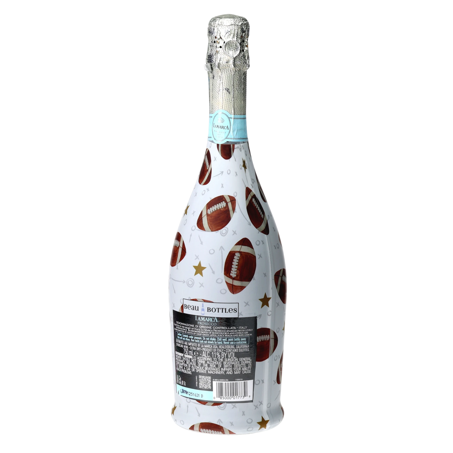 Football Prosecco Bottle Wrap
