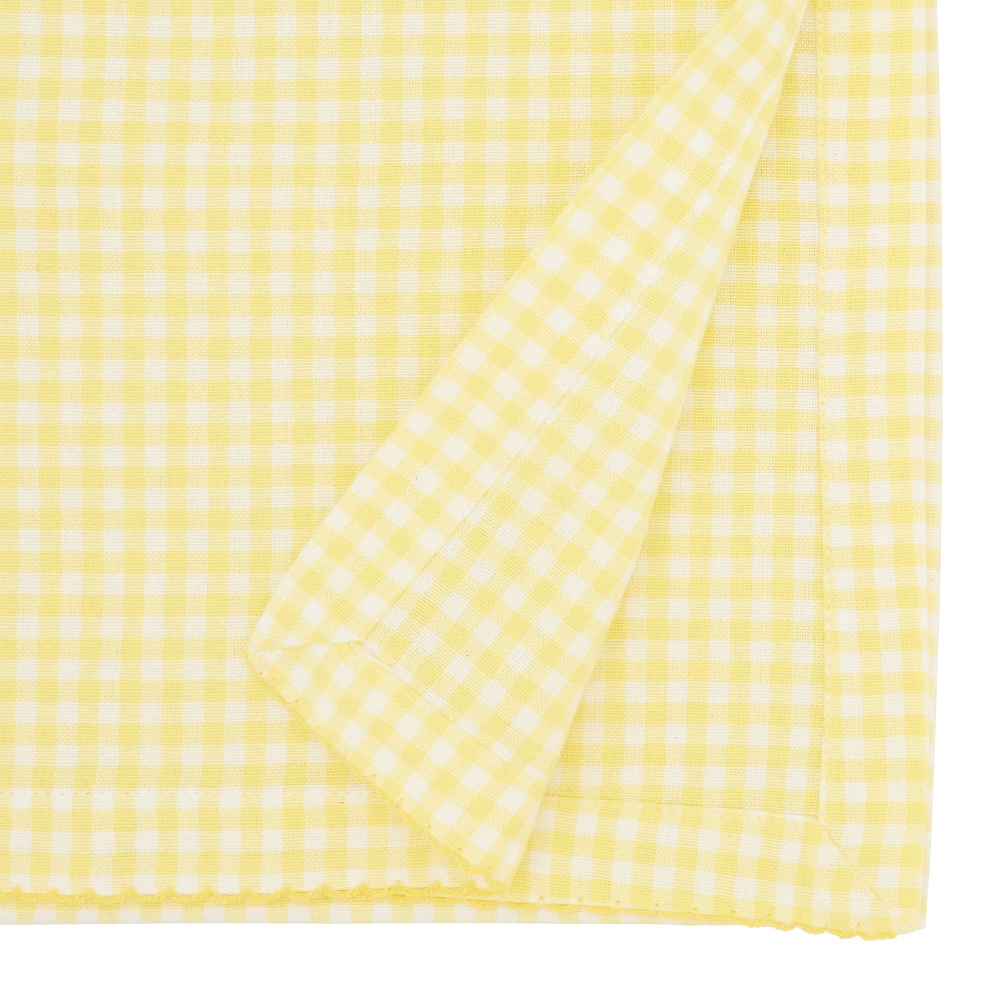 Traditional Gingham Table Runner: Yellow / 16"x72"