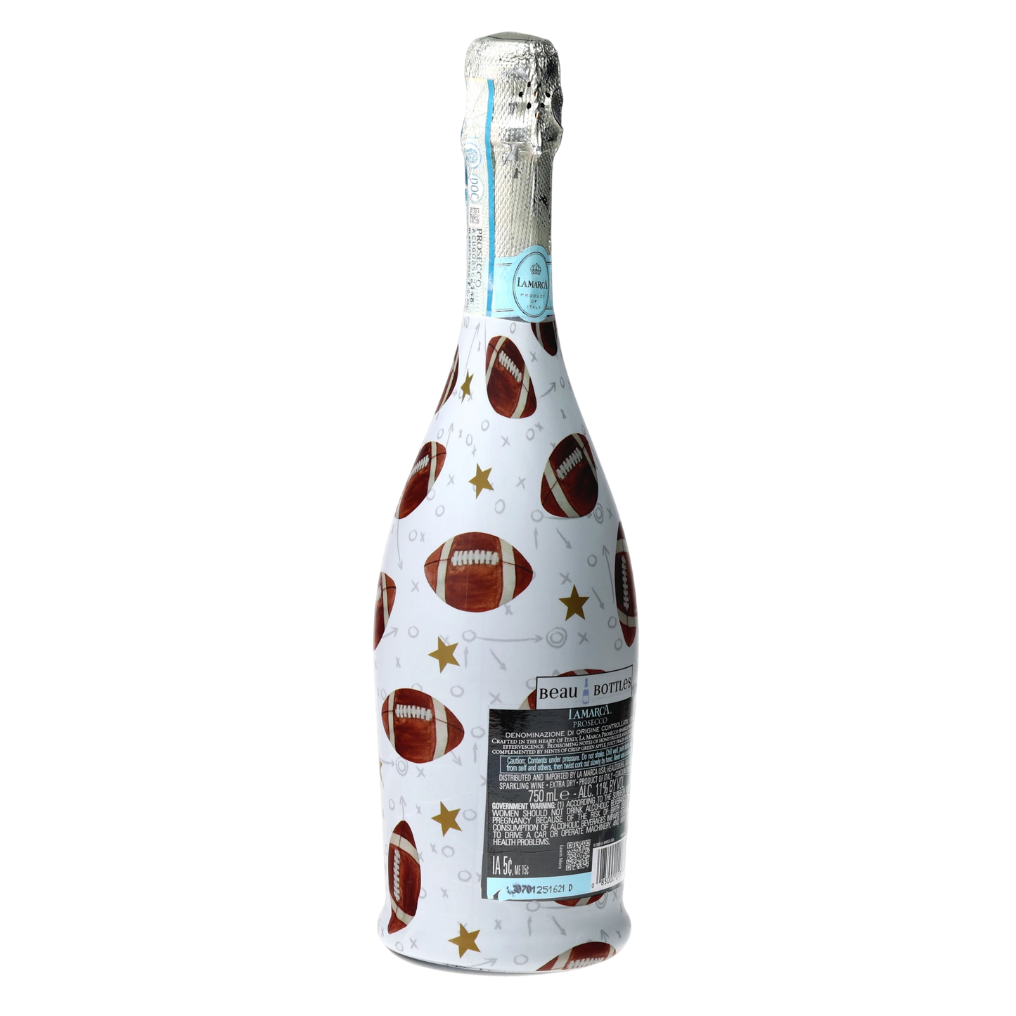 Football Prosecco Bottle Wrap