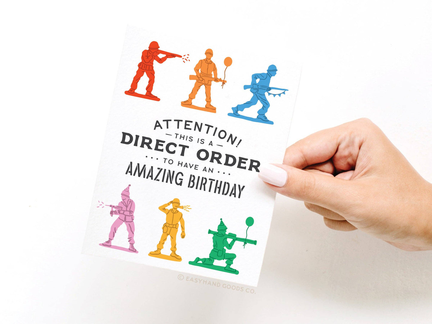 Direct Order Army Men Birthday Greeting Card