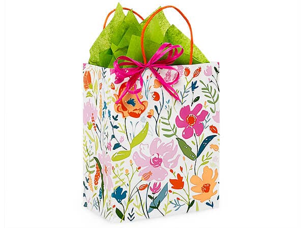 Wildflower Fields Paper Retail Gift Bag 13x7x13"