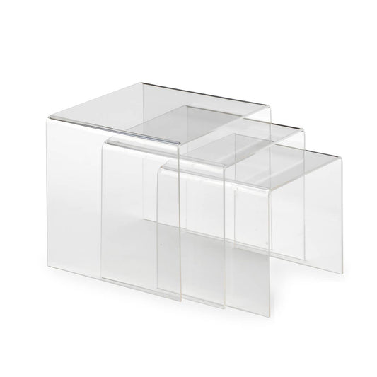 Clear Acrylic Risers: 4" 5" 6" Set