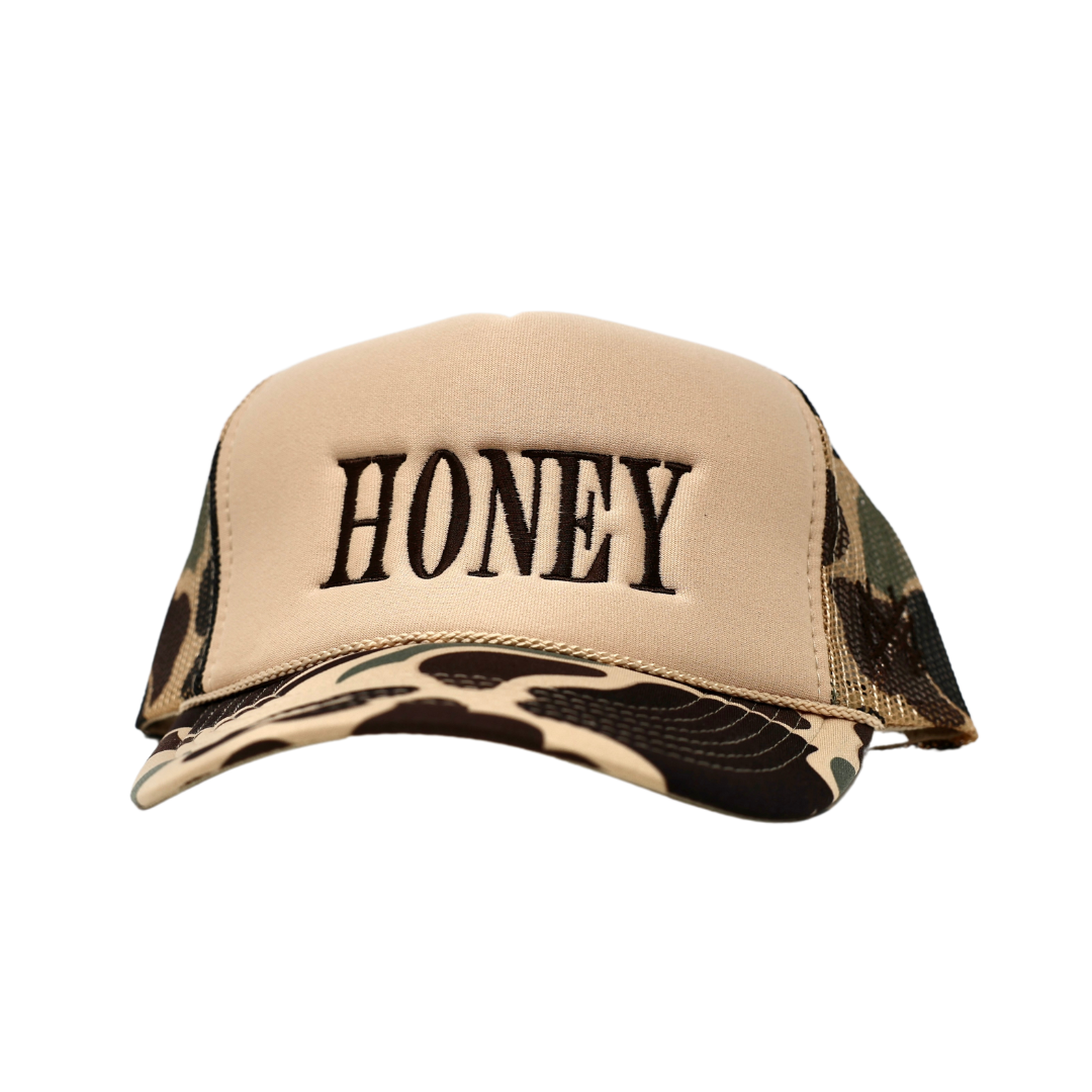 MHC HONEY Trucker Hat: Otto Dark Green/ Natural