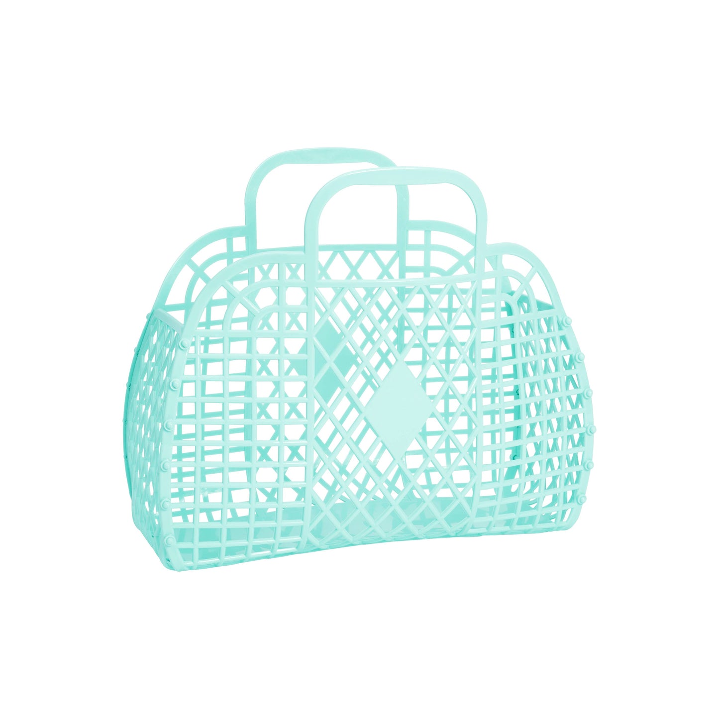 Retro Basket Jelly Bag - Small: Neon Pink