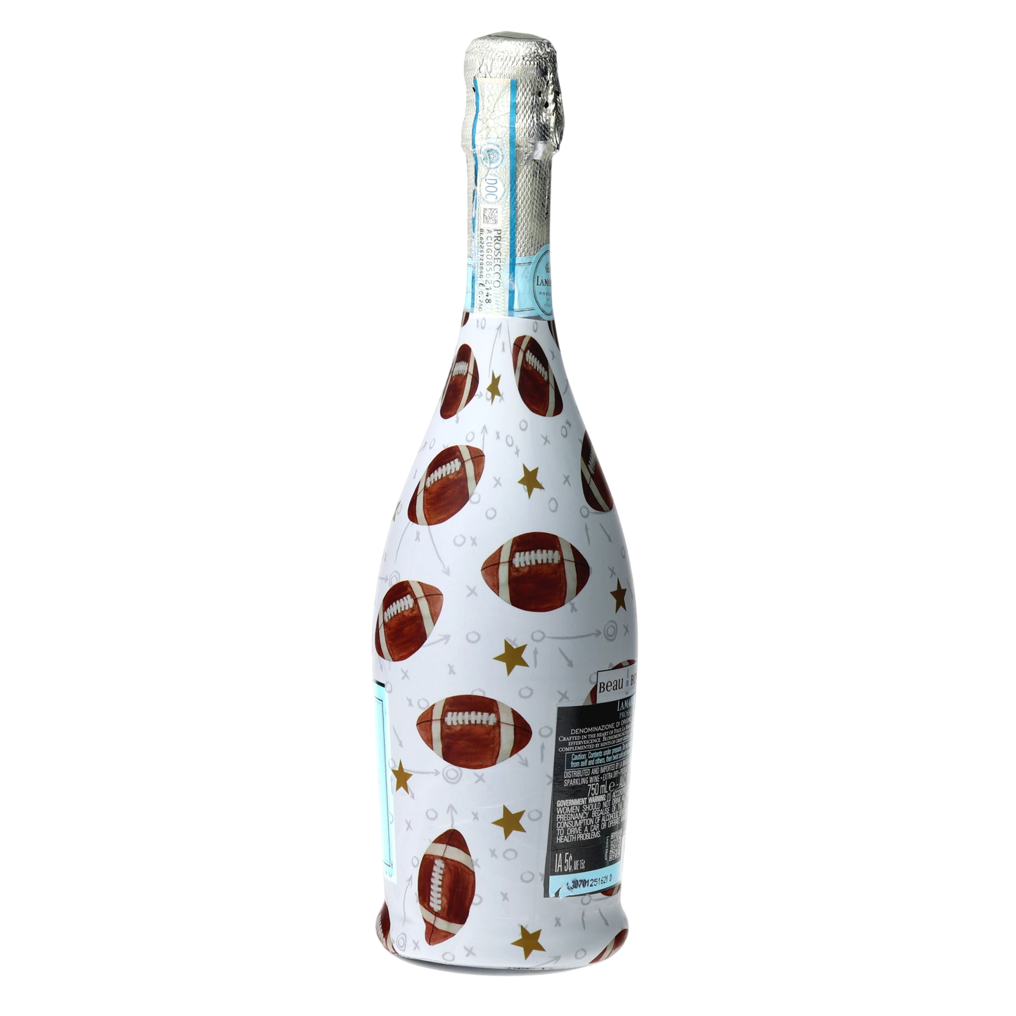 Football Prosecco Bottle Wrap