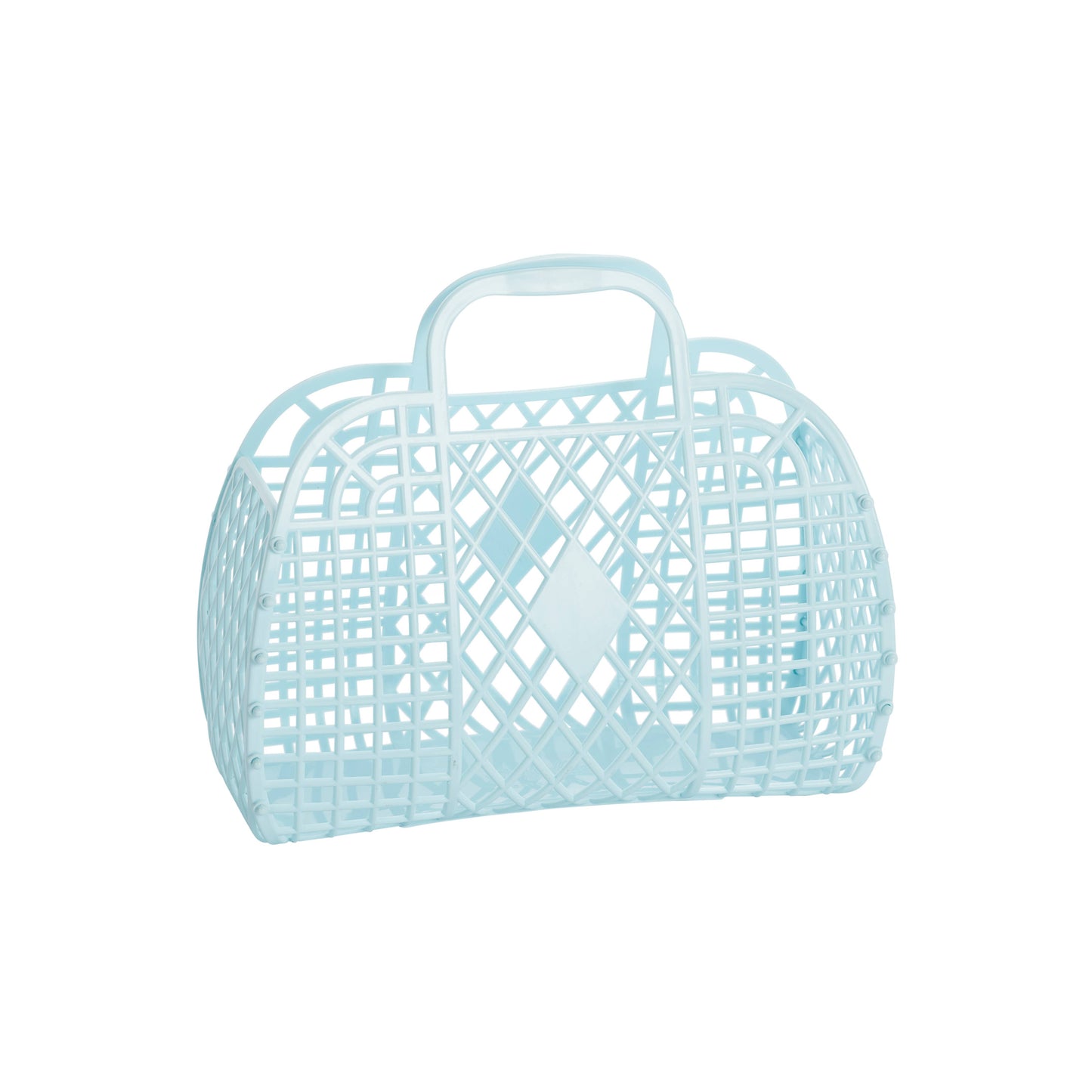 Retro Basket Jelly Bag - Small: Neon Pink
