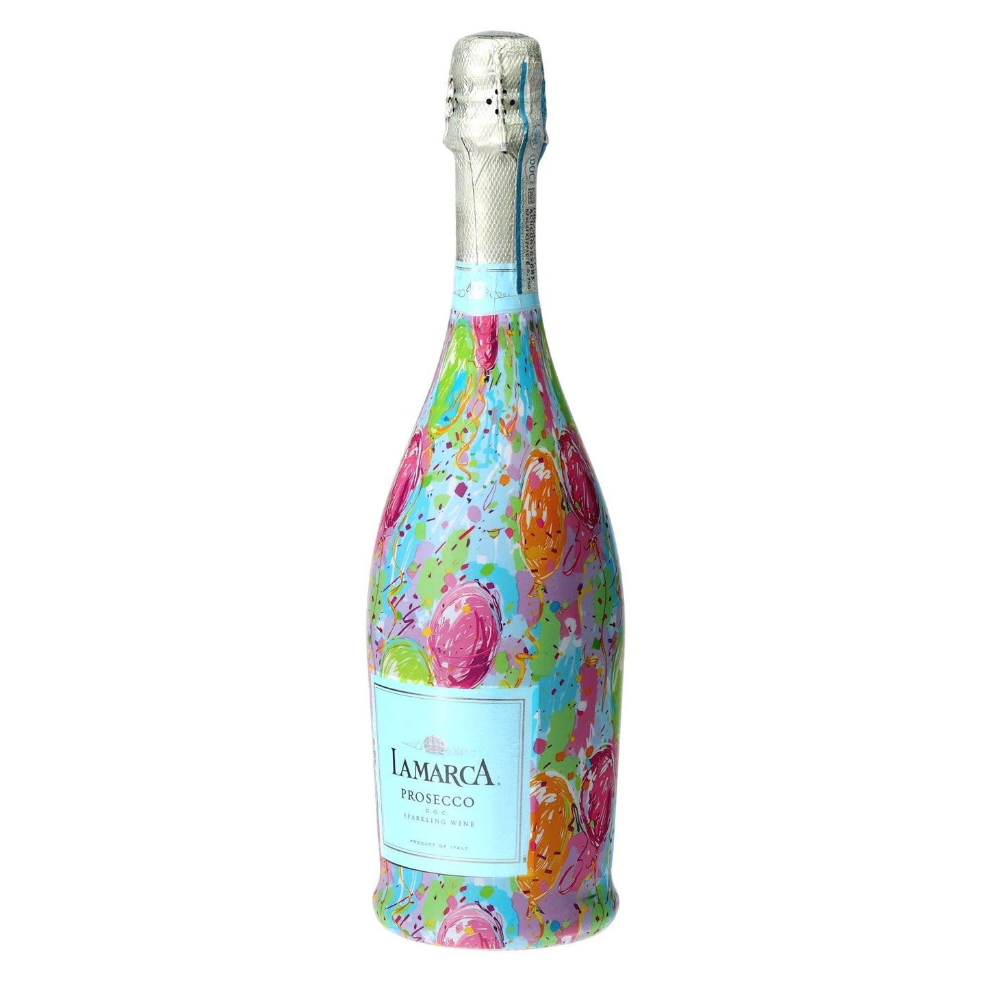 Happy Birthday Balloons Prosecco Bottle Wrap