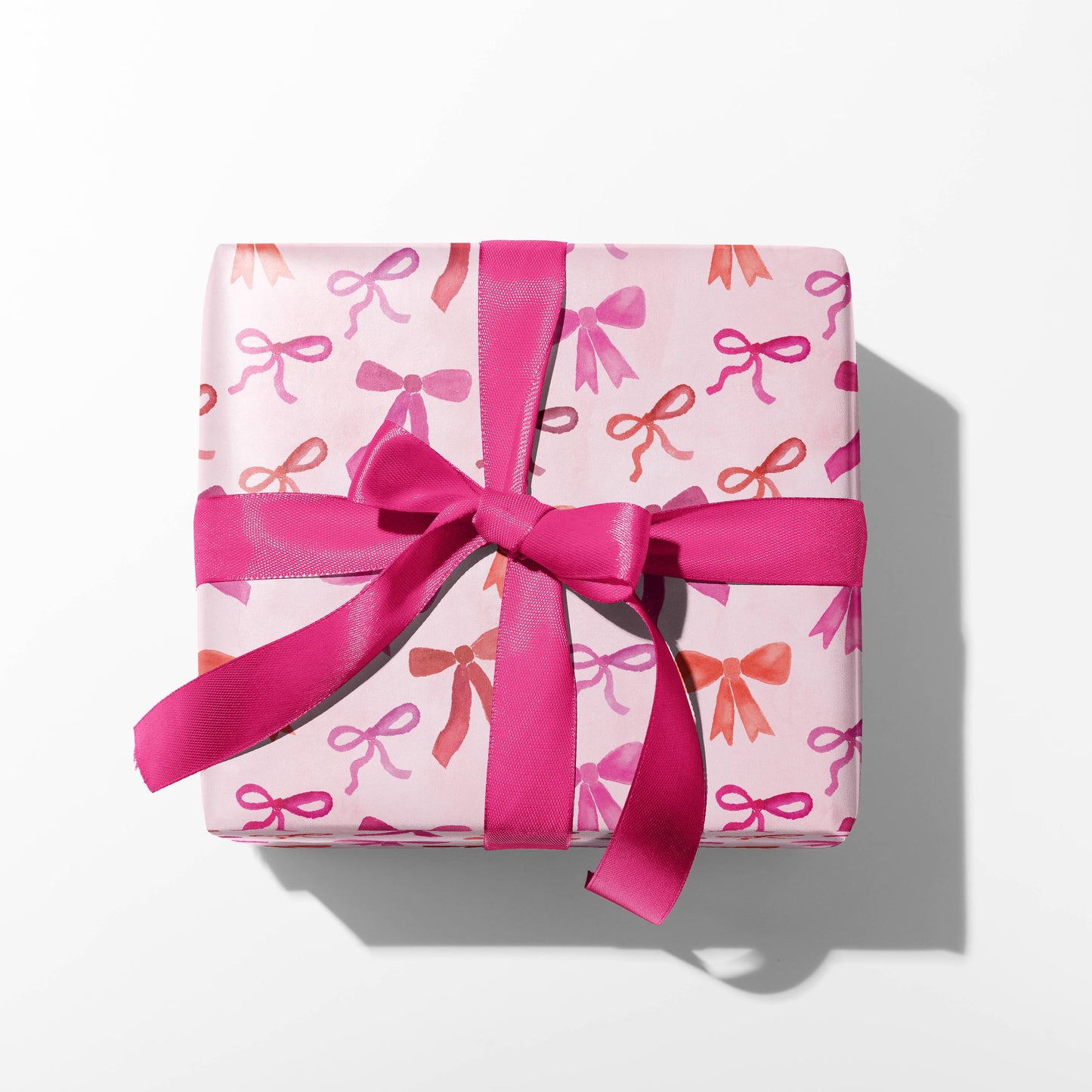 Pink Bow Gift Wrap | Coquette Aesthetic Wrapping Paper: Roll of 3 Sheets