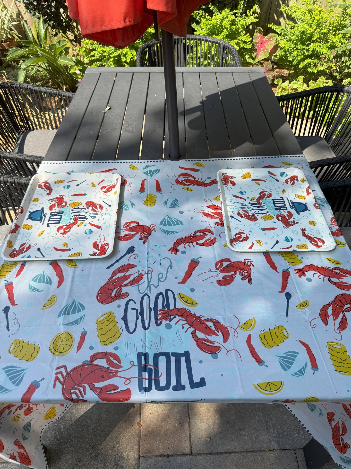 Disposable Tablecloth - Let the Good Times Boil