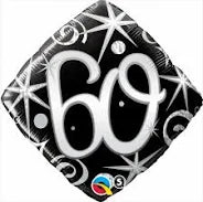 18 Inch 60th Birthday Foil Balloon