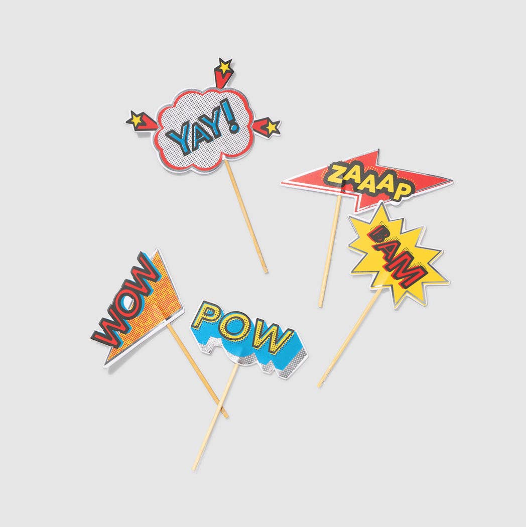 Bam! Zaaap! Pow! Mini Toppers (10 per pack)