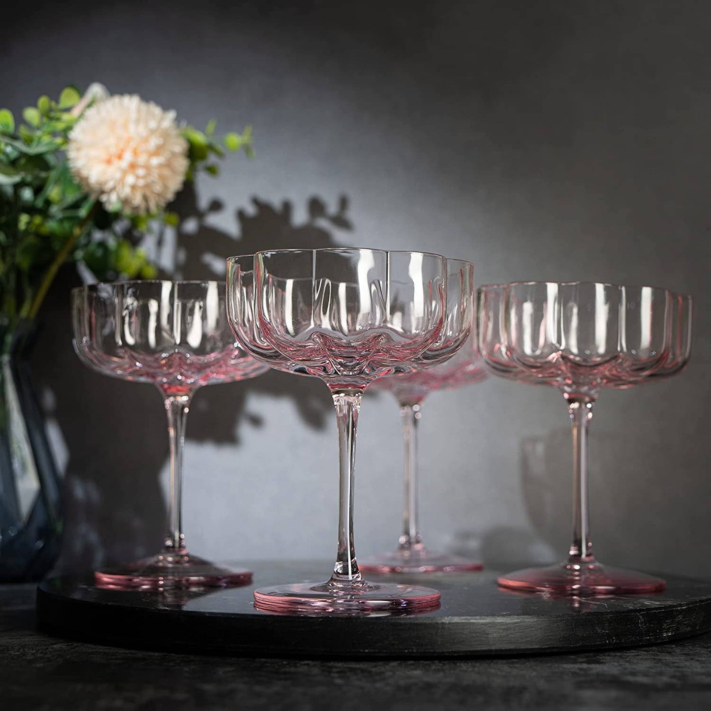 Elegant Flower  Champagne & Cocktail Coupes