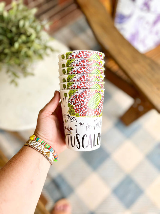 Tuscaloosa Reusable Cups, college tailgating, gifts, alumni: Unwrapped