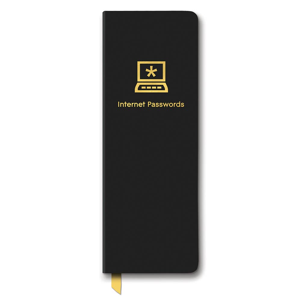 New Black Password Jotter Journal