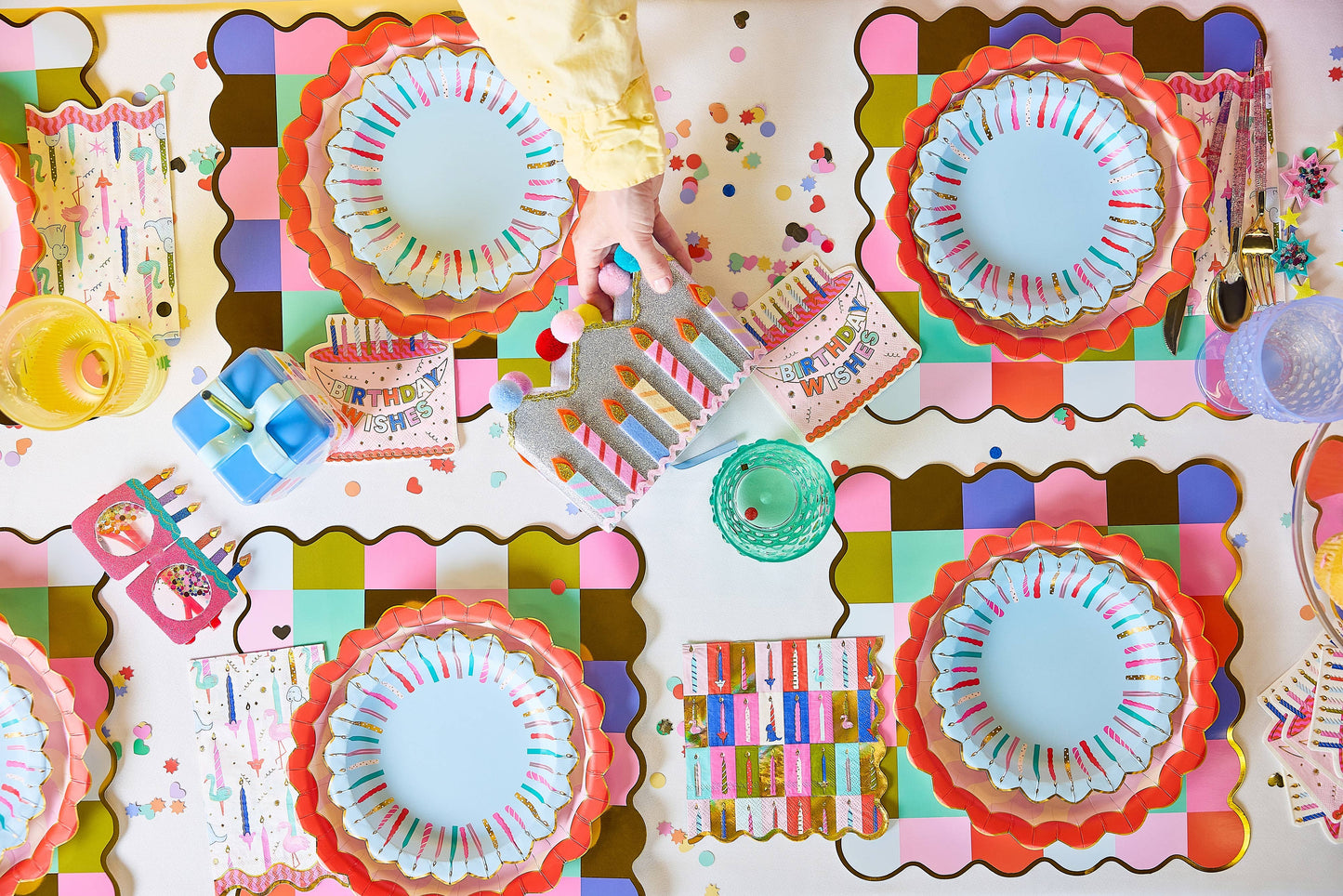 Birthday Wishes Dessert Plate Set