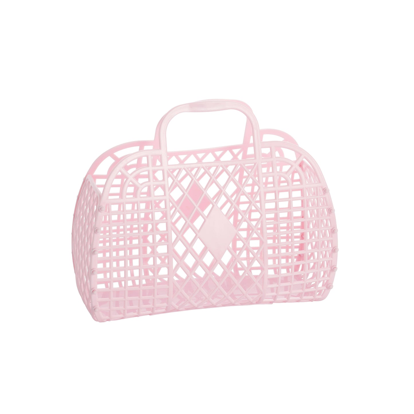 Retro Basket Jelly Bag - Small: Neon Pink