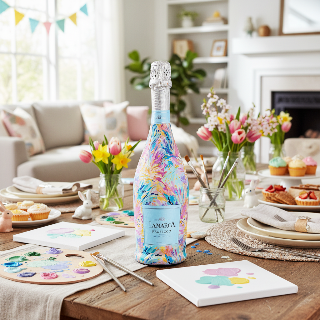 Pastel Celebration Prosecco Bottle Wrap