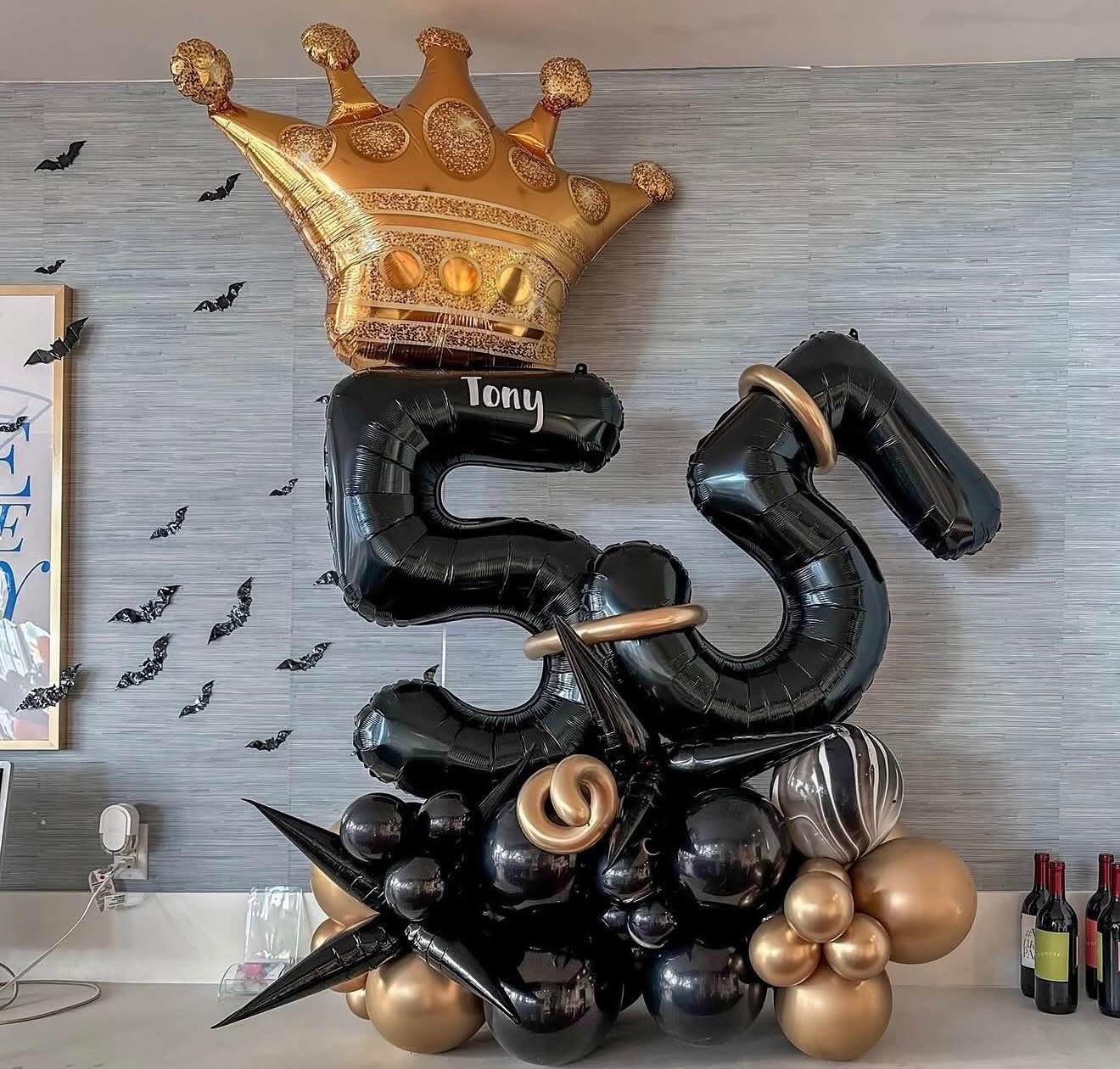Single Number - Birthday Balloon Stacks