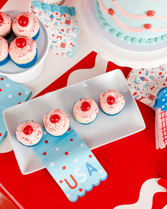 SMT1137 - USA Stars Dinner Napkin