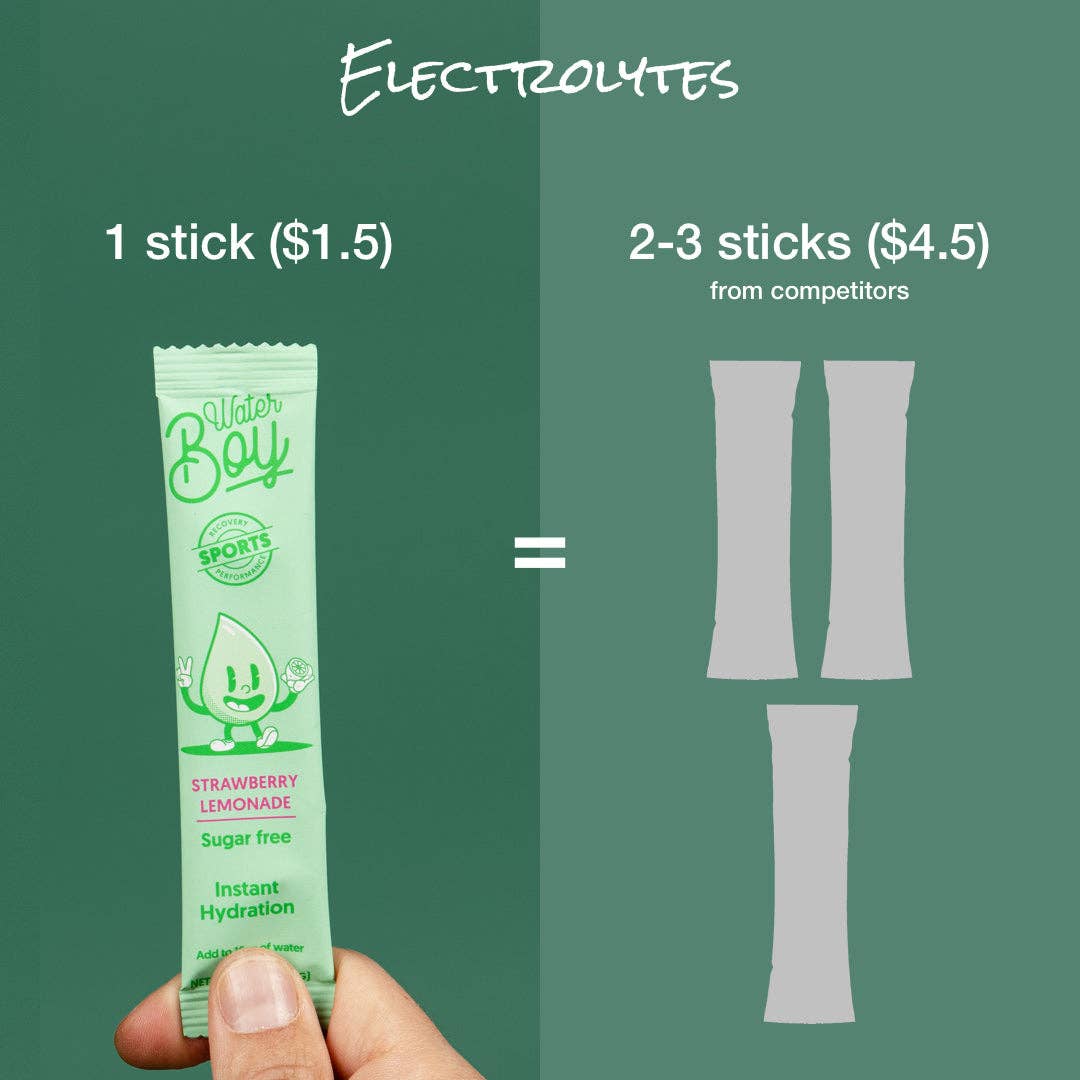 Waterboy Workout Hydration: Lemon Lime / 15p